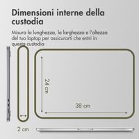 Accezz Cover per laptop 15-16 pollici - Laptopsleeve - Blu