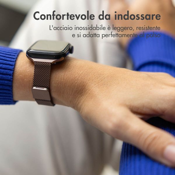 imoshion Cinturino sottile Milanese Apple Watch | 38/40/41/42 mm - Vintage Gold