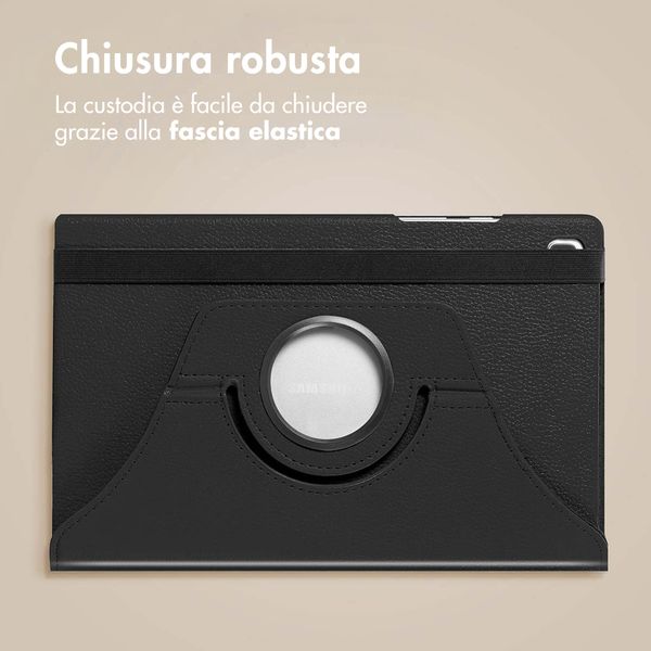 imoshion Cover Girevole a 360° Samsung Galaxy Tab A11 / A9 8.7 pollici - Nero