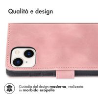 imoshion Cover a libro con Cordino Apple iPhone 15 - Rosa