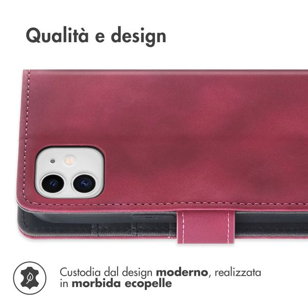 imoshion Cover a libro con Cordino Apple iPhone 11 - Rosso