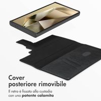 Accezz Cover in pelle 2 in 1 con MagSafe Samsung Galaxy S24 Ultra - Onyx Black
