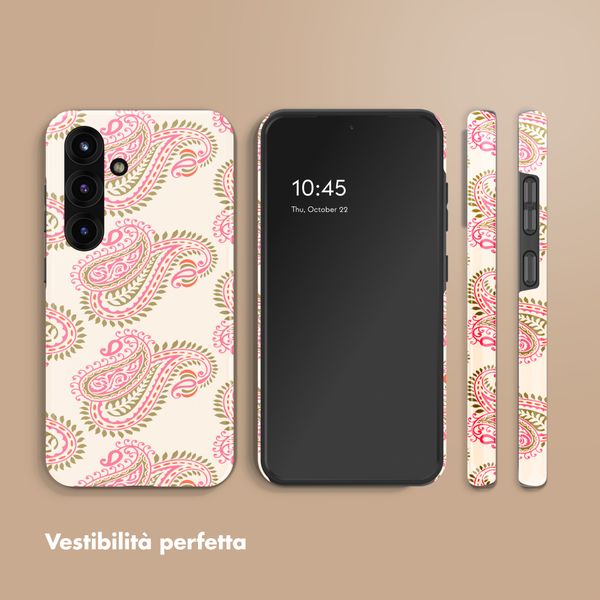 Selencia Cover posteriore Vivid con MagSafe Samsung Galaxy S25 - Paisley Blush