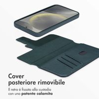 Accezz Cover in pelle 2 in 1 con MagSafe Samsung Galaxy S24 - Cedar Green