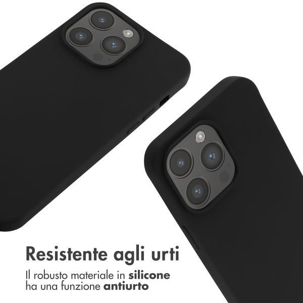 imoshion Cover in Silicone con Cordino Apple iPhone 14 Pro Max - Nero