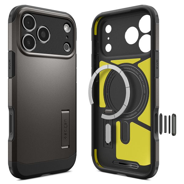 Spigen Cover Posteriore Corazzata Tough con MagSafe Apple iPhone 18 Pro Max / 17 Pro Max - Gunmetal
