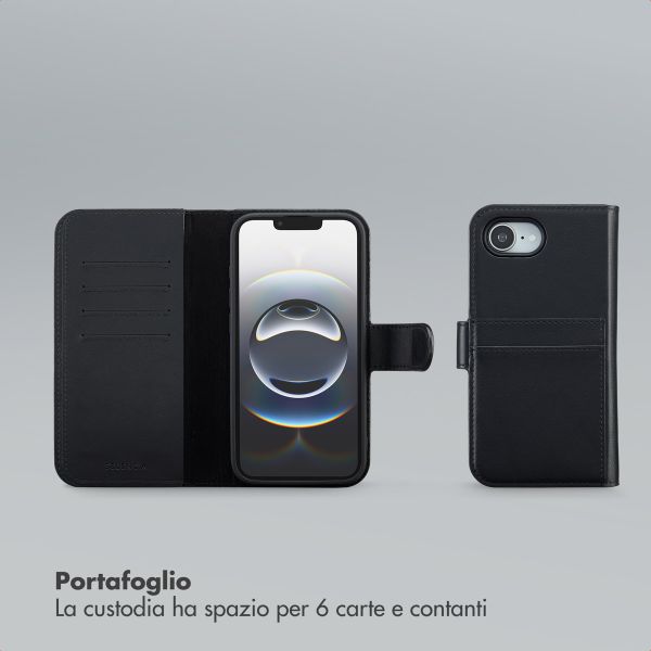 Selencia Libreria rimovibile Olyn con MagSafe Apple iPhone 17e / 16e - Nero