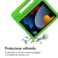 imoshion Cover Antishoc Speciale Bambini con Manico iPad 10.2 (2019 / 2020 / 2021) - Verde