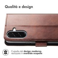 imoshion Cover a libro di Lusso Samsung Galaxy A26 - Marrone scuro