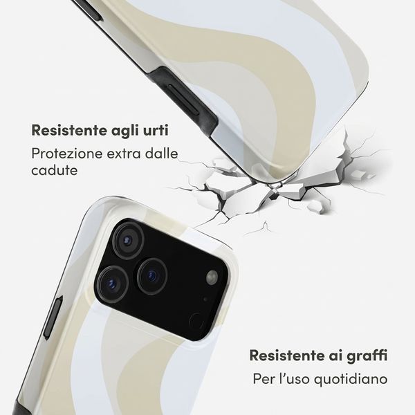 Selencia Cover Posteriore Vivid Apple iPhone 18 Pro - Desert Waves Beige