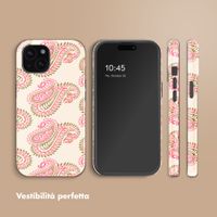 Selencia Cover posteriore Vivid con MagSafe Apple iPhone 15 - Paisley Blush