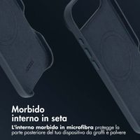 Accezz Cover in Pelle con MagSafe Apple iPhone Air - Nightfall Blue