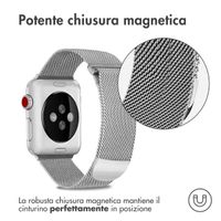 imoshion Cinturino milanese magnetico Apple Watch | 38/40/41/42 mm - Taglia S - Argento