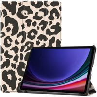 imoshion Cover Trifold Design Samsung Galaxy Tab S9 11.0 pollici - Leopard