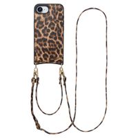 Selencia Cover per telefono Nova con cordino e portacarte Apple iPhone 17e / 16e - Leopard