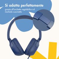 imoshion Cuffie per bambini con filo - cavo AUX - limitatore di decibel - Denim Blue