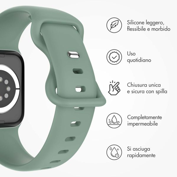 imoshion Cinturino in silicone⁺ Apple Watch | 38/40/41/42 mm - Taglia S/M - Pine