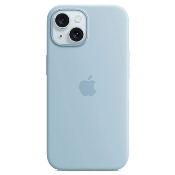 Apple Cover Posteriore in Silicone con MagSafe Apple iPhone 15 - Blu chiaro