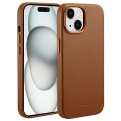Accezz Cover in Pelle con MagSafe Apple iPhone 15 - Sienna Brown