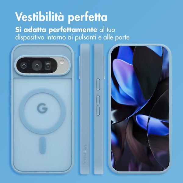 imoshion Cover posteriore Color Guard con MagSafe Google Pixel 9 / 9 Pro / 10 / 10 Pro - Azzurro