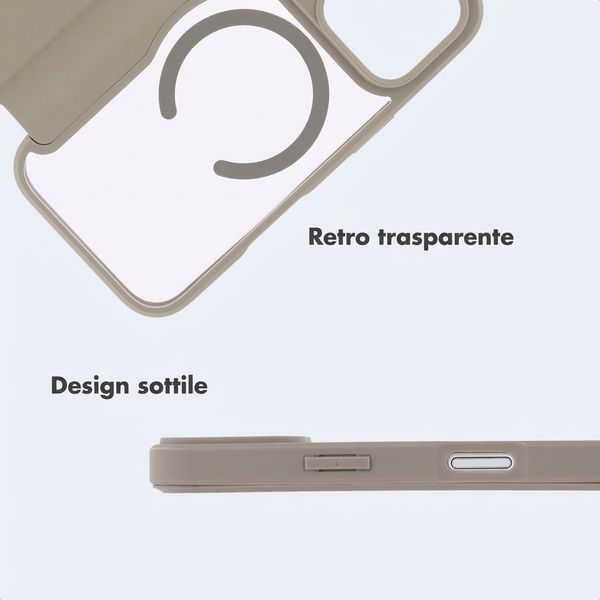 imoshion Bookcase trasparente con MagSafe Apple iPhone 17 Pro Max - Beige
