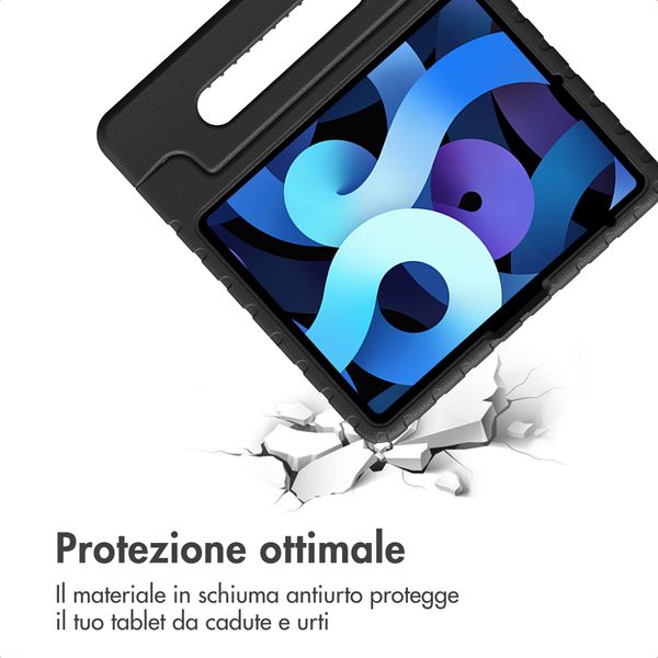 imoshion Cover Posteriore Kidsproof con Maniglia Apple iPad Air 13 pollici (2026) M4 / (2025) M3 / (2024) M2 - Nero