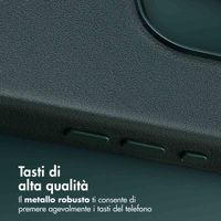 Accezz Cover in Pelle con MagSafe Apple iPhone 16 Pro - Cedar Green