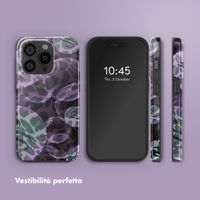 Selencia Cover posteriore Vivid con MagSafe Apple iPhone 15 Pro - Leo Bubble Green
