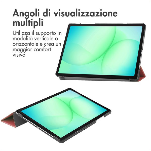 imoshion Cover a libro Trifold Samsung Galaxy Tab A11 Plus - Bordeaux