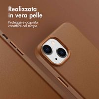 Accezz Cover in Pelle con MagSafe Apple iPhone 14 - Sienna Brown