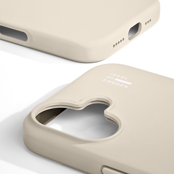 iDeal of Sweden Cover in silicone con MagSafe Apple iPhone 17 - Cloud Dancer