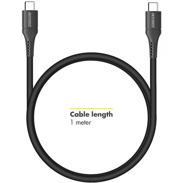 Accezz Cavo da USB-C a USB-C - 1 metro - Nero