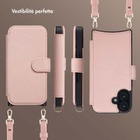 Selencia Cover Riva con MagSafe e cordino Apple iPhone 16 - Old Pink