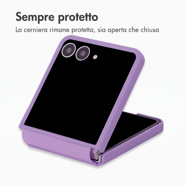 Accezz Cover Grid Samsung Galaxy Z Flip 8 - Lilla