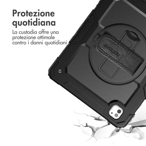 Accezz Cover Posteriore Resistente con tracolla Apple iPad Pro 13 (2025) M5 / (2024) M4 - Nero