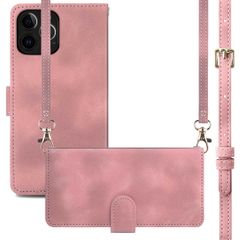 imoshion Cover a libro con Cordino Apple iPhone 12 (Pro) - Rosa