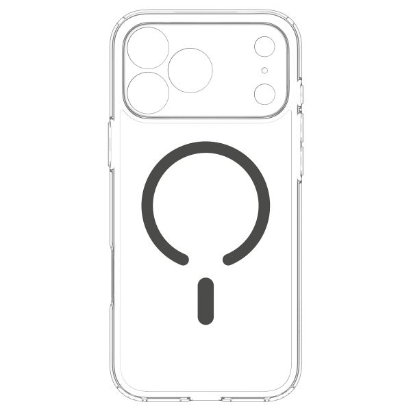 Spigen Cover Posteriore Ultra Ibrida con MagSafe Apple iPhone 18 Pro Max / 17 Pro Max - Clear Graphite