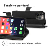 imoshion Cover a libro di Lusso Apple iPhone 13 Pro Max - Nero