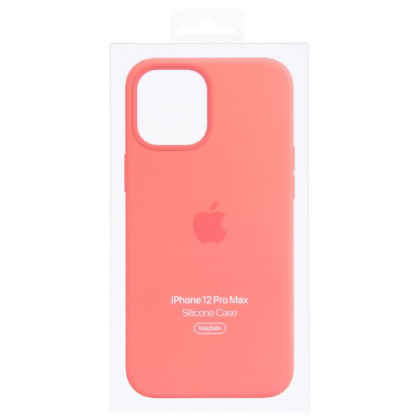 Apple Cover Posteriore in Silicone con MagSafe Apple iPhone 12 Pro Max - Pink Citrus
