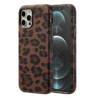 Selencia Cover Sabi Stampa pantera con MagSafe Apple iPhone 12 (Pro) - Mocha Brown