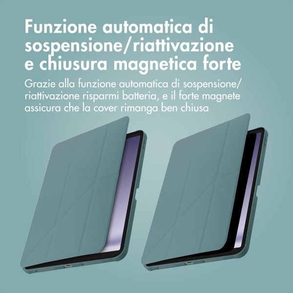 imoshion Cover Origami Samsung Galaxy Tab A9 8.7 pollici - Verde scuro