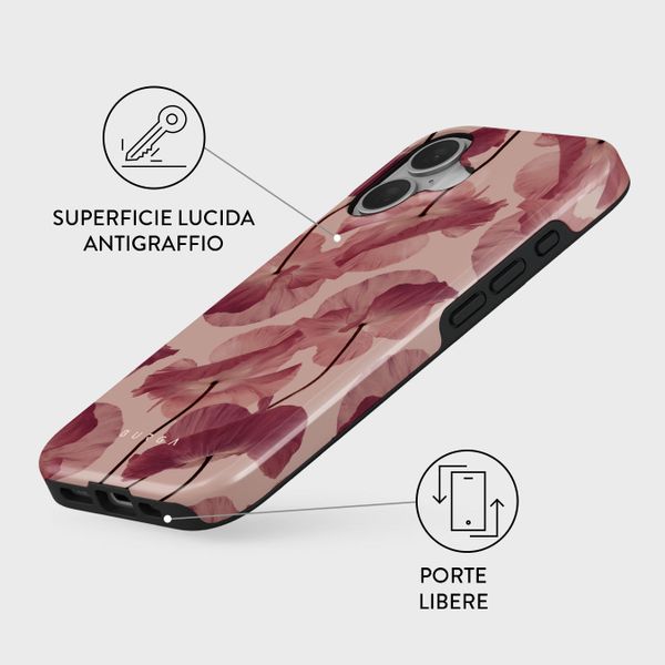 Burga Cover Posteriore Resistente con MagSafe Apple iPhone 16 - Tender Kiss