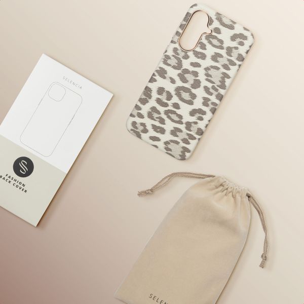Selencia Cover Sabi Stampa pantera con MagSafe Samsung Galaxy A56 - Soft Ivory