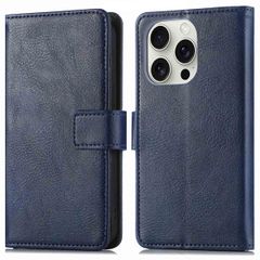 imoshion Cover a libro di Lusso Apple iPhone 16 Pro Max - Blu scuro