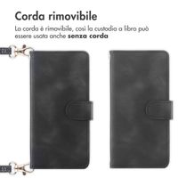 imoshion Cover a libro con Cordino Samsung Galaxy A25 (5G) - Nero