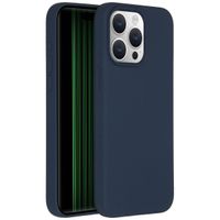 Accezz Cover in silicone liquido con MagSafe Apple iPhone 15 Pro Max - Blu scuro