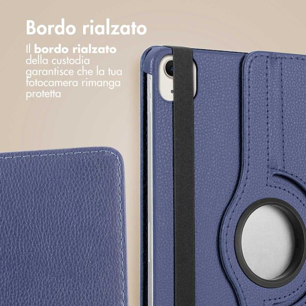 imoshion Cover Girevole a 360° Apple iPad Air 13 pollici (2026) M4 / (2025) M3 / (2024) M2 - Blu scuro