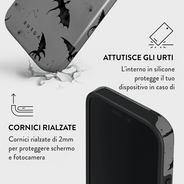 Burga Cover Posteriore Resistente con MagSafe Apple iPhone 16 Pro - Draco