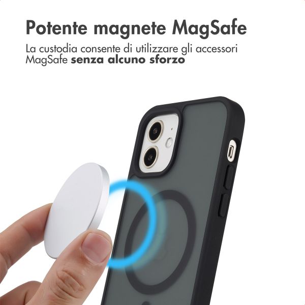 imoshion Cover posteriore Color Guard con MagSafe Apple iPhone 12 (Pro) - Nero