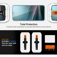 Spigen Vetro temperato privacy GLAStR EZ Fit + Applicatore - confezione da 2 Samsung Galaxy S25 / S24
